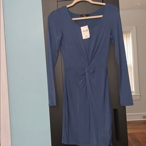 Forever21 blue midi knot dress